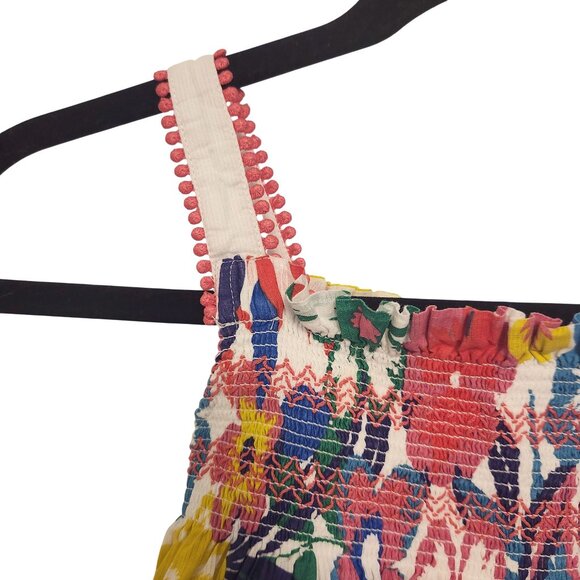 Mini Boden Smocked Dress Size 4-5Y Multicolor Floral - Picture 3 of 7